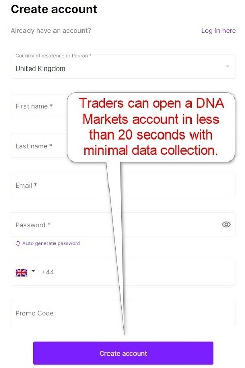 DNA Markets Account Opening DNA Markets Account Opening